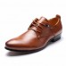 Large Size Men Business Dress Shoes Pointed Leather Oxfords