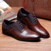 US Size 6.5-10.5 Men Business Shoes Leather Comfortable Pointed Toe Casual Soft Leather Shoes