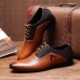 US Size 6.5-10.5 Men Business Shoes Leather Comfortable Pointed Toe Casual Soft Leather Shoes