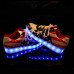 USB Unisex LED Light Lace Up Outdoor Sportswear Sneaker Luminous Casual Shoes