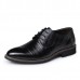 Men Lace Up Leather Shoes Formal Pointed Toe Business Shoes