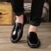 US Size 6.5-11.5 Men Leather Flat Casual Soft Outdoor Breathable Flats Loafers Shoes