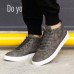 New Men Sneakers PU High Top Lace Up Casual Outdoor Daily Shoes