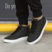 New Men Sneakers PU High Top Lace Up Casual Outdoor Daily Shoes