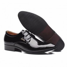 Men Comfortable Leather Lace Up Formal Business Shoes