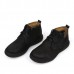 Men Comfortable Split Leather Fur Lining Wear Resistance Outsole Ankle Boots