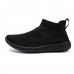 Men Comfortable  Knitted Fabric High Top Slip On Sneakers