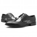 Large Size Men Brogue Style Pattern Leather Pointed Toe Business Formal Shoes