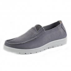 Men Casual Breathable Soft Sole Canvas Slip On Sneakers