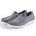 Men Casual Breathable Soft Sole Canvas Slip On Sneakers