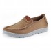 Men Casual Breathable Soft Sole Canvas Slip On Sneakers