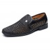 Men Breathable Hollow Outs Slip On Leather Business Formal Shoes