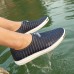 Men Casual Slip On Mesh Loafers Breathable Hollow Outs Flats