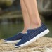 Men Casual Slip On Mesh Loafers Breathable Hollow Outs Flats