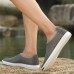 Men Casual Slip On Mesh Loafers Breathable Hollow Outs Flats