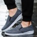 Men Low Top Canvas Breathable Flat Slip On Casual Loafers Shoes