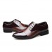 Men Soft Leather Pointed Toe Business Oxford Formal Shoes