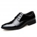 Men Soft Leather Pointed Toe Business Oxford Formal Shoes