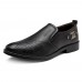 Men Soft Casual Slip-on Stitching Pattern Oxfords Flats