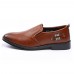 Men Soft Casual Slip-on Stitching Pattern Oxfords Flats