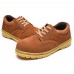 Men Breathable Suede Leather Sneakers Anti Collision Toe Outdoor Working Shoes