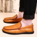 Men Casual Soft Microfiber Leather Oxfords Shoes