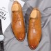 Men Comfy Lace Up Leather Business Shoes Leather Formal Shoes