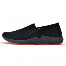 Men Soft Lightweight Breathable Elastic Band Slip-on Flats