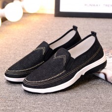 Men Casual Soft Lightweight Canvas Shoes Flats