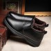 Men Casual Warm Plush Lining Leather Ankle Boots