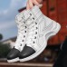 Men Casual Soft Fashion Line Stitching Ankle Boots