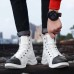 Men Casual Soft Fashion Line Stitching Ankle Boots