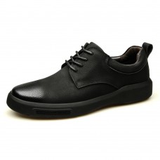 Men Comfortable Fashion Color Stitching Leather Flats