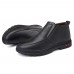 Men Casual Warm Lining Slip-on Ankle Boots