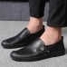 Men Hand Stitching Cow Split Leather Formal Shoes