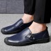 Men Hand Stitching Cow Split Leather Formal Shoes